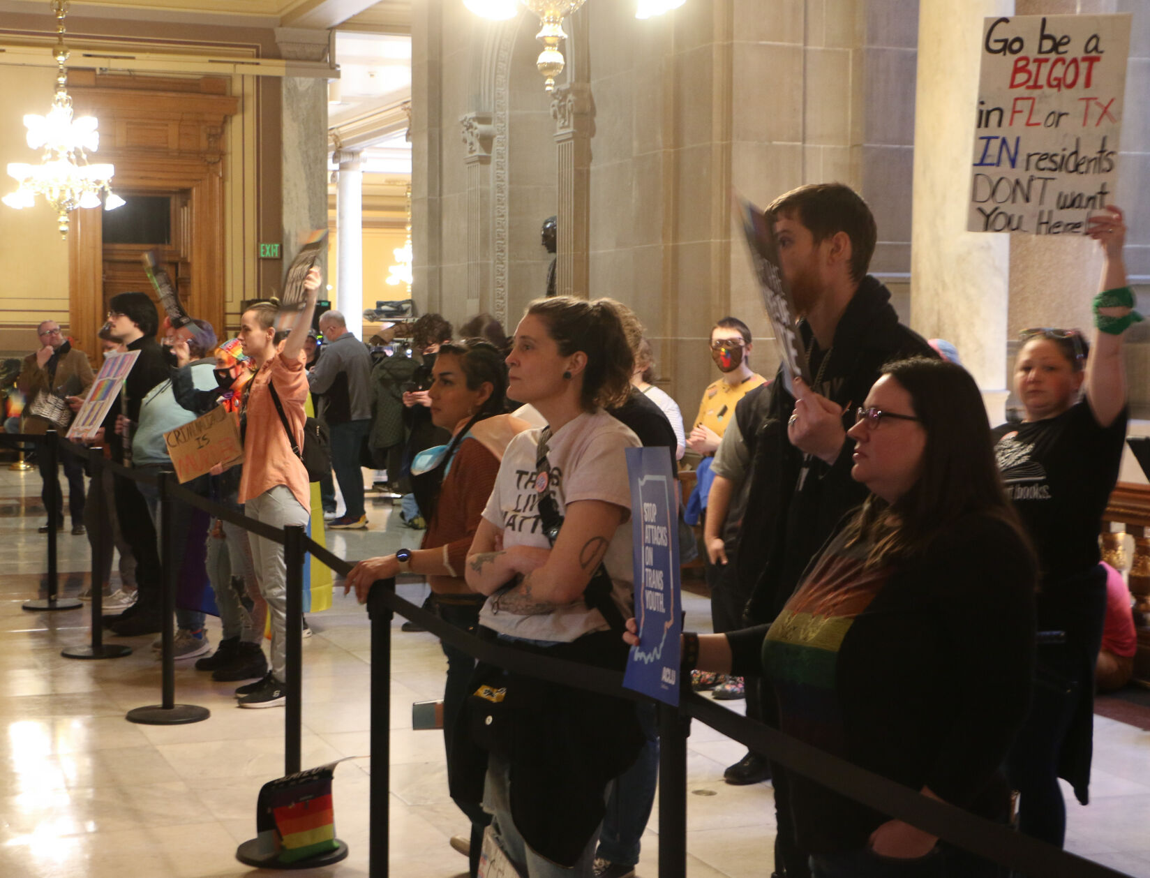 Protestors outside House_Myers